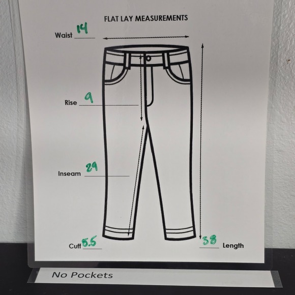 Tory Burch Maude Legging Pants Medium Navy Blue Slim Fit Side Zip 41694 Size 0 - Picture 6 of 14